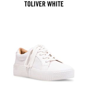 Steve Madden Women’s Toliver White Leather Sneakers 👟